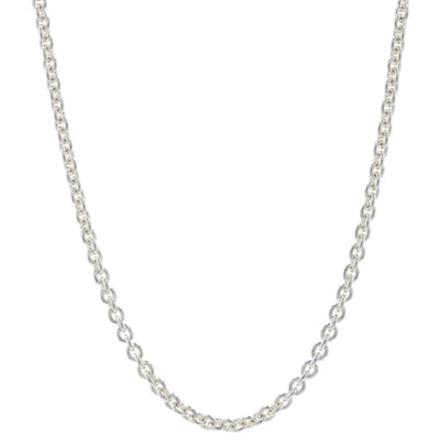 Cable Chain Necklace Sterling Silver