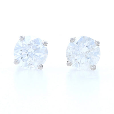 3.43ctw Diamond Earrings Platinum