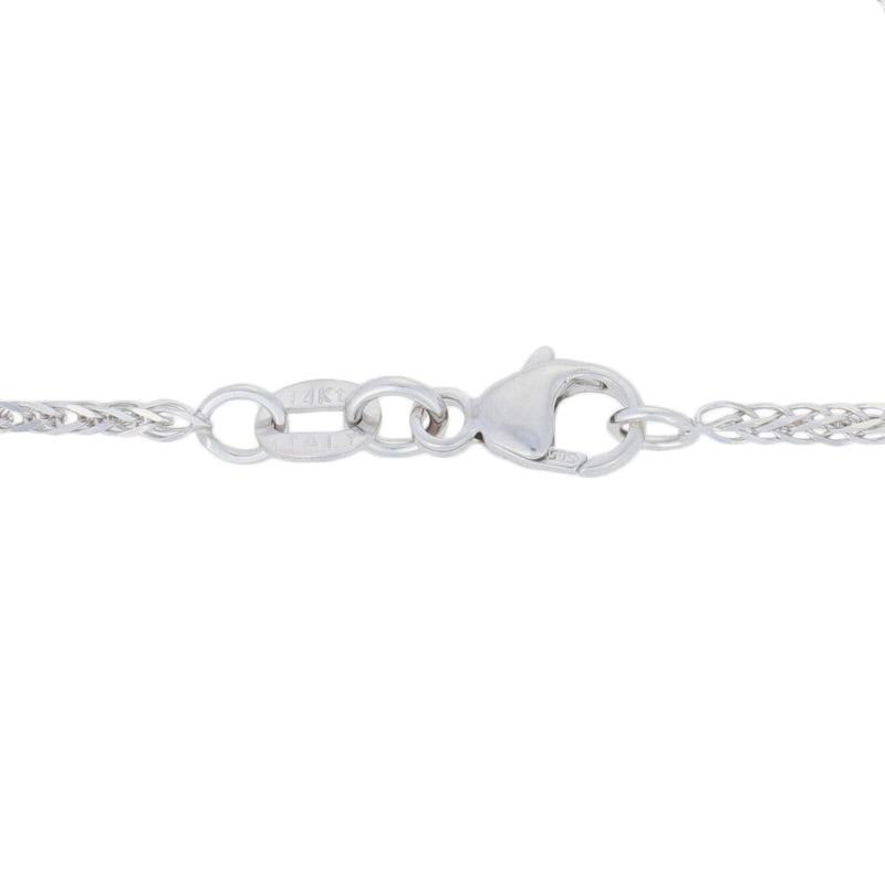Diamond Cut Foxtail Chain Necklace 18"