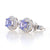 1.19ctw Tanzanite and Diamond Earrings White Gold