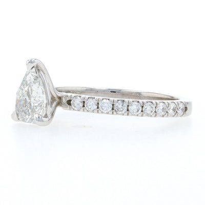 1.32ctw Diamond Engagement Ring White Gold