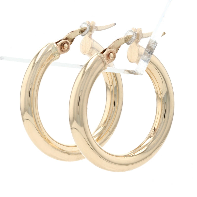 Hoop Earrings Yellow Gold