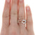Bastian Inverun Diamond Knot Ring Sterling Silver & Rose Gold Vermeil