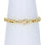 Fancy Woven Cable Chain Bracelet Yellow Gold