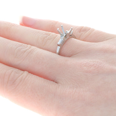 Semi-Mount Engagement Ring Platinum