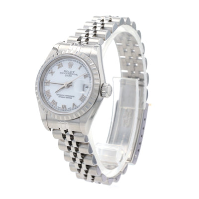 Rolex Oyster Perpetual Date Ladies Wristwatch 79240 Stainless Automatic