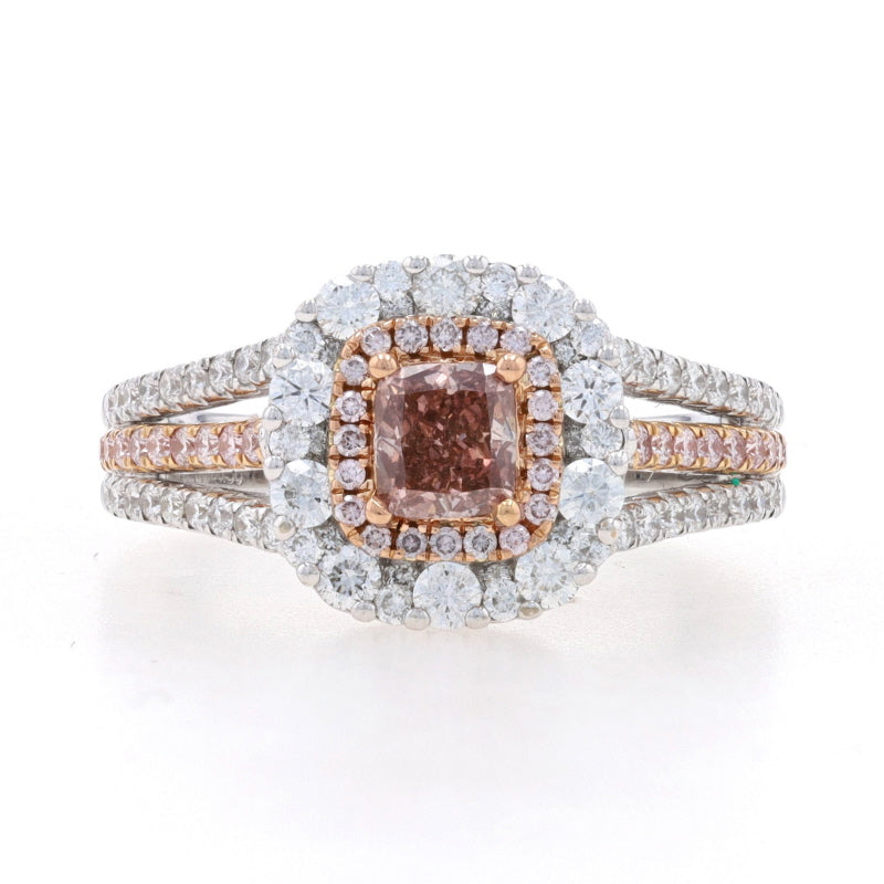 Gregg Ruth .50ct Fancy Pink Diamond Ring White Gold