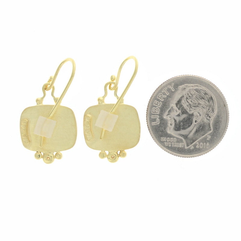 Diamond-Accented Earrings Yellow Gold