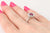 Ruby & Diamond Halo Ring 1.67ctw