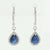 Sapphire & Diamond Halo Earrings 2.55ctw