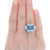 11.13ct Aquamarine & Diamond Vintage Ring Platinum
