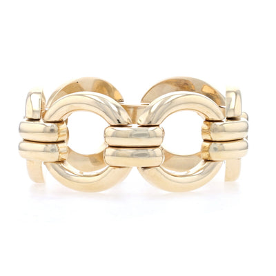 Circle Link Bracelet Yellow Gold