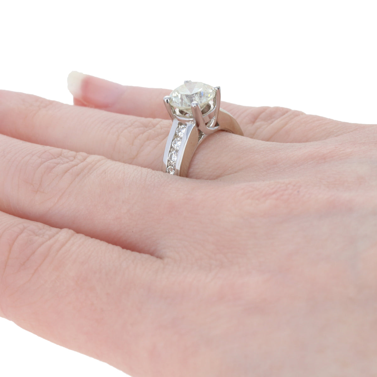 2.53ct Diamond Engagement Ring White Gold