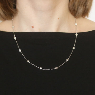 3.02ctw Diamond Necklace White Gold