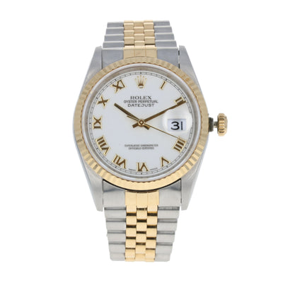 Rolex Oyster Datejust Men's Watch Stainless Steel & Yellow Gold 16233