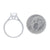 Cartier Solitaire 1895 Classic Pavé 1.69ctw Diamond and Diamond Ring Platinum