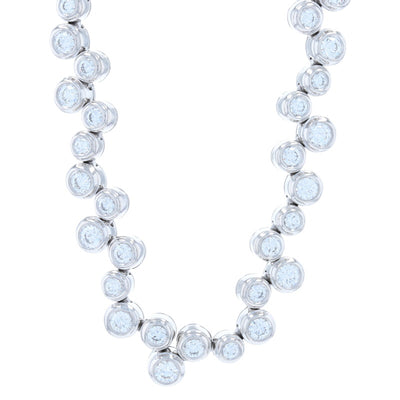 Tiffany & Co Bubbles Pink Sapphire Diamond Platinum Necklace – Oak Gem