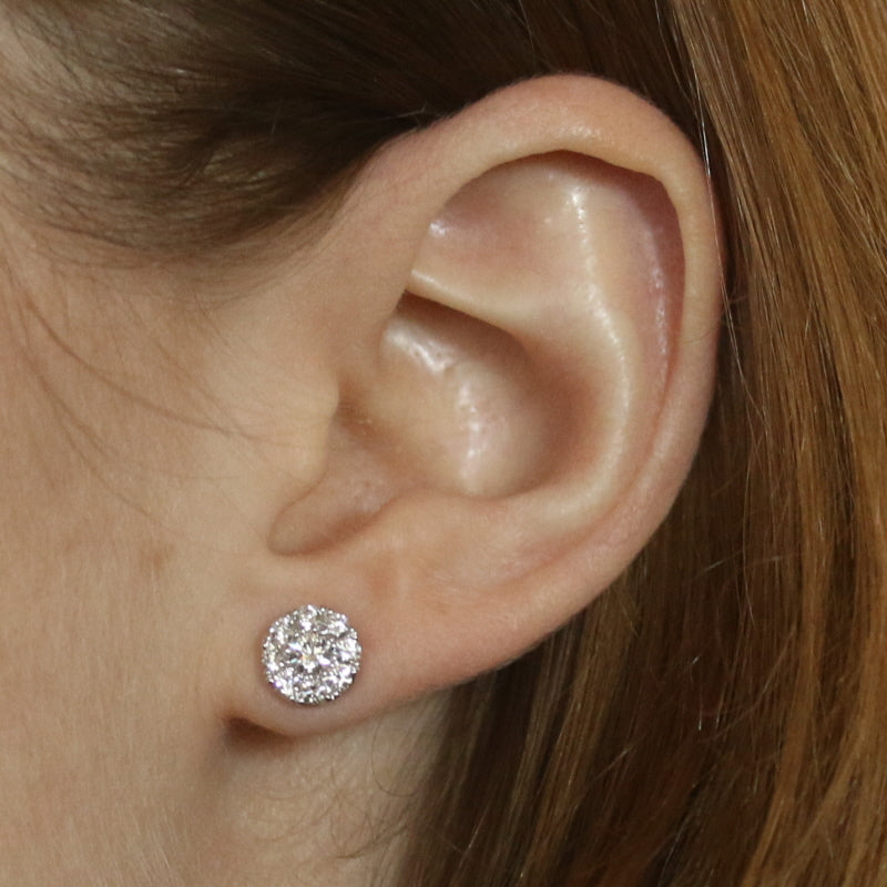 .75ctw Diamond Earrings White Gold