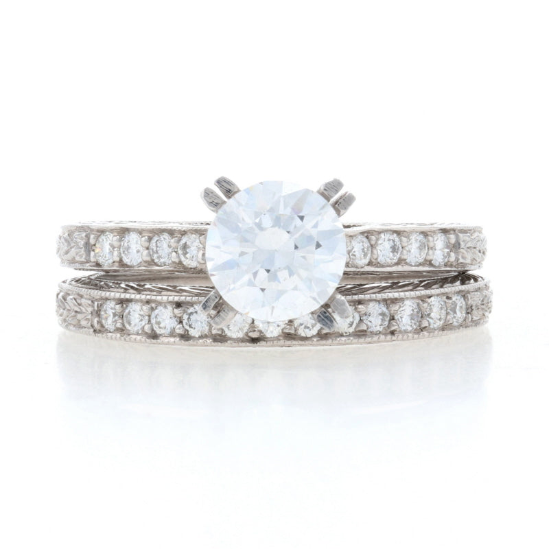 Jabel Semi-Mount Engagement Ring & Wedding Band .32ctw