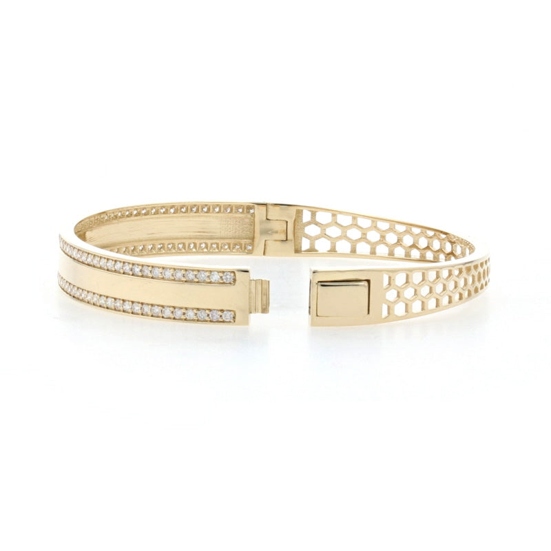 1.04ctw Diamond Bracelet Yellow Gold