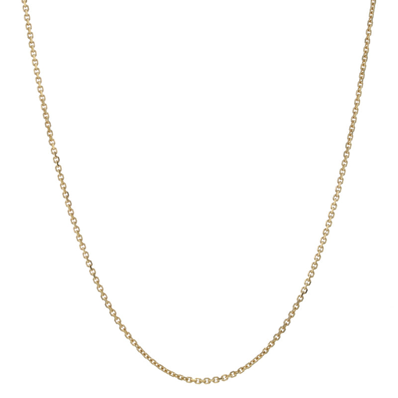 Diamond Cut Cable Chain Necklace Yellow Gold - State St. Jewelers