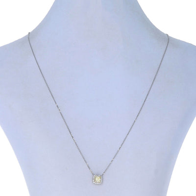.88ctw Diamond and Diamond Pendant Necklace White Gold