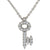 .25ctw Diamond Key Pendant Necklace