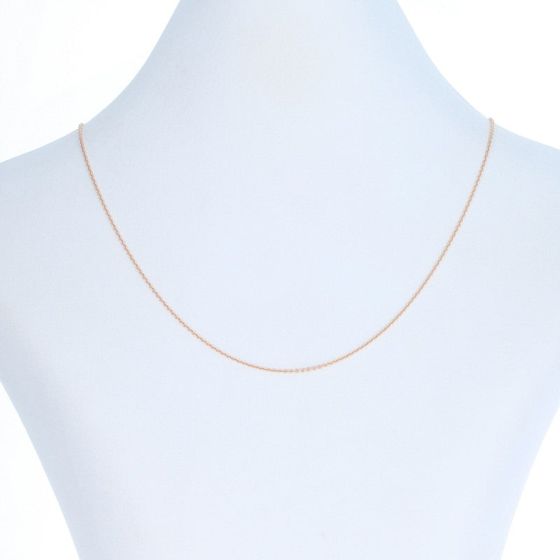 Cable Chain Necklace Rose Gold