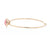 Pink Opal & Diamond Bracelet Yellow Gold