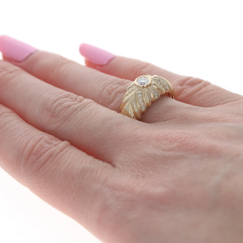 Jobo Women's Ring 585 Yellow Gold 1 Diamond Diamond 0.25 Carat Diamond Ring  Solitaire, Yellow Gold : Amazon.de: Fashion