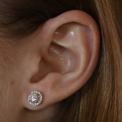 1.20ctw Diamond Earrings White Gold