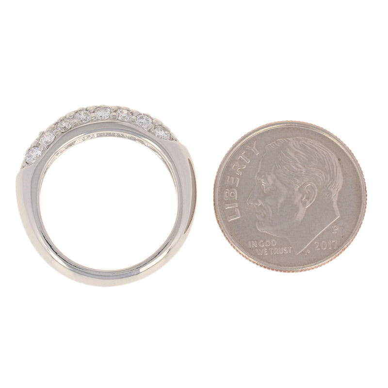 1.25ctw Platinum Diamond Band Ring