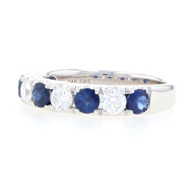 1.67ctw Sapphire & Diamond Ring White Gold