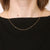 Diamond Cut Cable Chain Necklace Yellow Gold