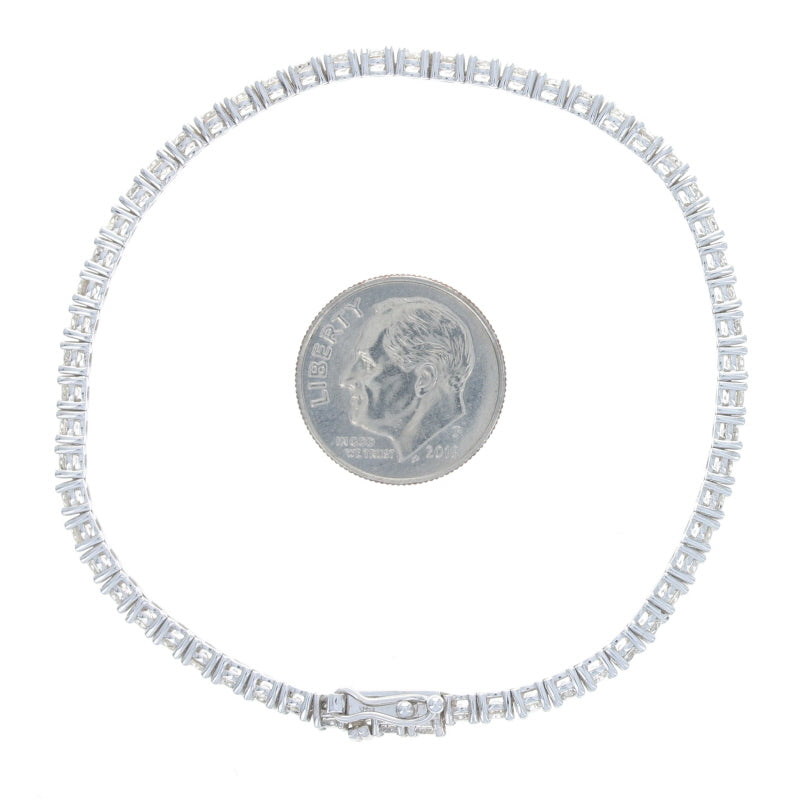 4.29ctw Diamond Bracelet White Gold