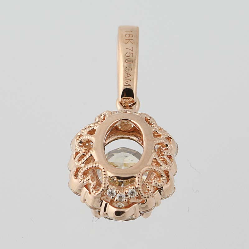 Diamond Halo Pendant 1.93ctw