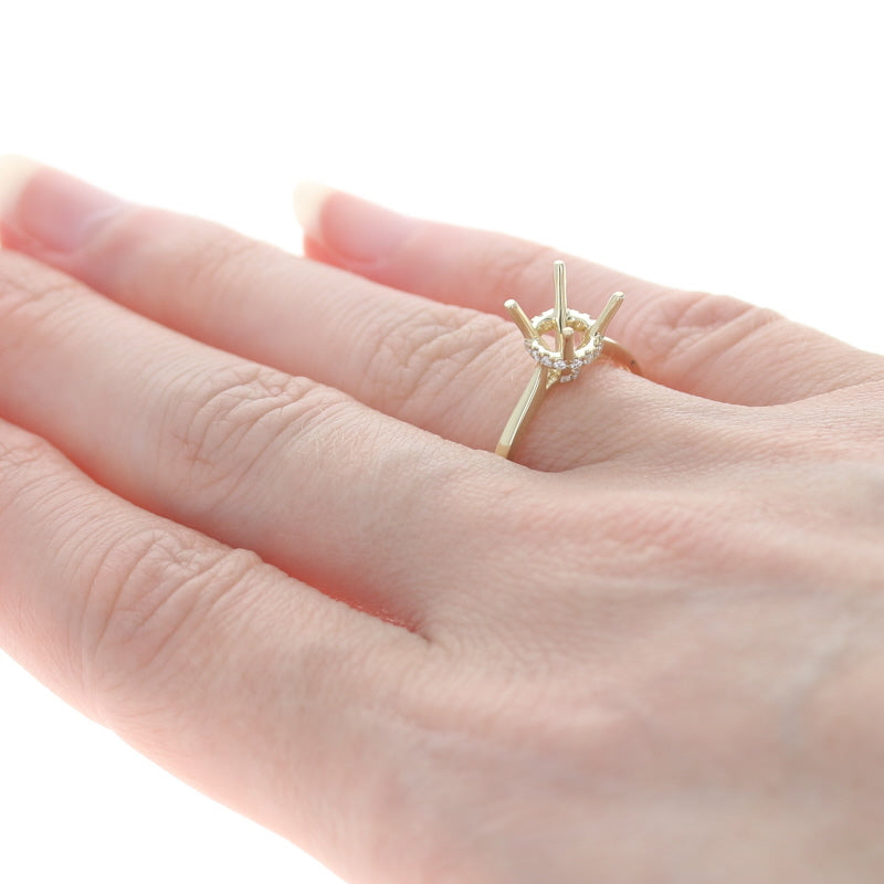 Semi-Mount Ring Yellow Gold