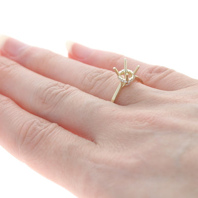 Semi-Mount Ring Yellow Gold