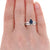 Sapphire & Diamond Engagement Ring & Wedding Band 1.32ct