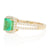 Emerald & Diamond Ring 1.00ctw
