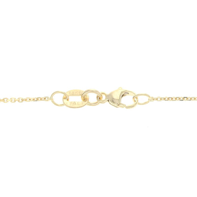 Diamond Cut Cable Chain Necklace Yellow Gold