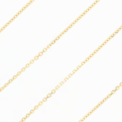 Diamond Cut Cable Chain Necklace 18"