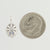 NEW Sapphire & Diamond Pendant - 14k White Gold September Gift Genuine .91ctw