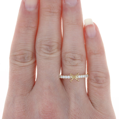 Semi-Mount Engagement Ring Yellow Gold
