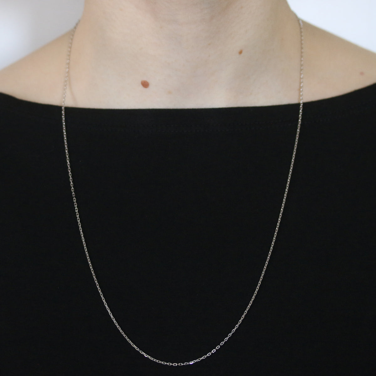 Diamond Cut Cable Chain Necklace 24"