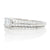 NEW Diamond Engagement Ring & Wedding Band - 14k White Gold .37ctw