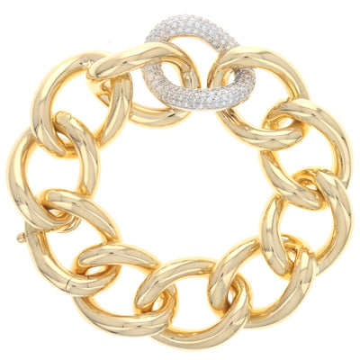 1.92ctw Diamond Bracelet Yellow Gold