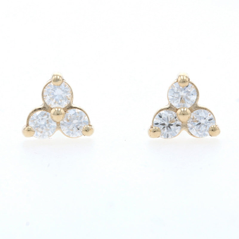 .23ctw Diamond Earrings Yellow Gold