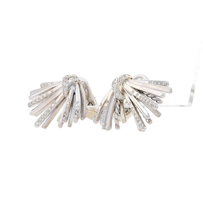 David Yurman Angelika Flair .48ctw Diamond Earrings Sterling Silver