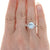 1.35ct Aquamarine & Diamond Ring White Gold